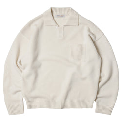 FrizmWORKS - Wool Collar Knit Pullover (Ivory)