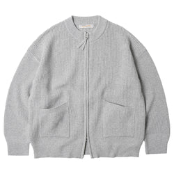 FrizmWORKS - Wool Deck Zip Up Cardigan (Light Gray)