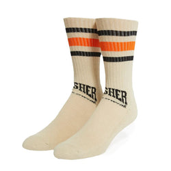 HUF x Thrasher - Center Field Sock (Natural)