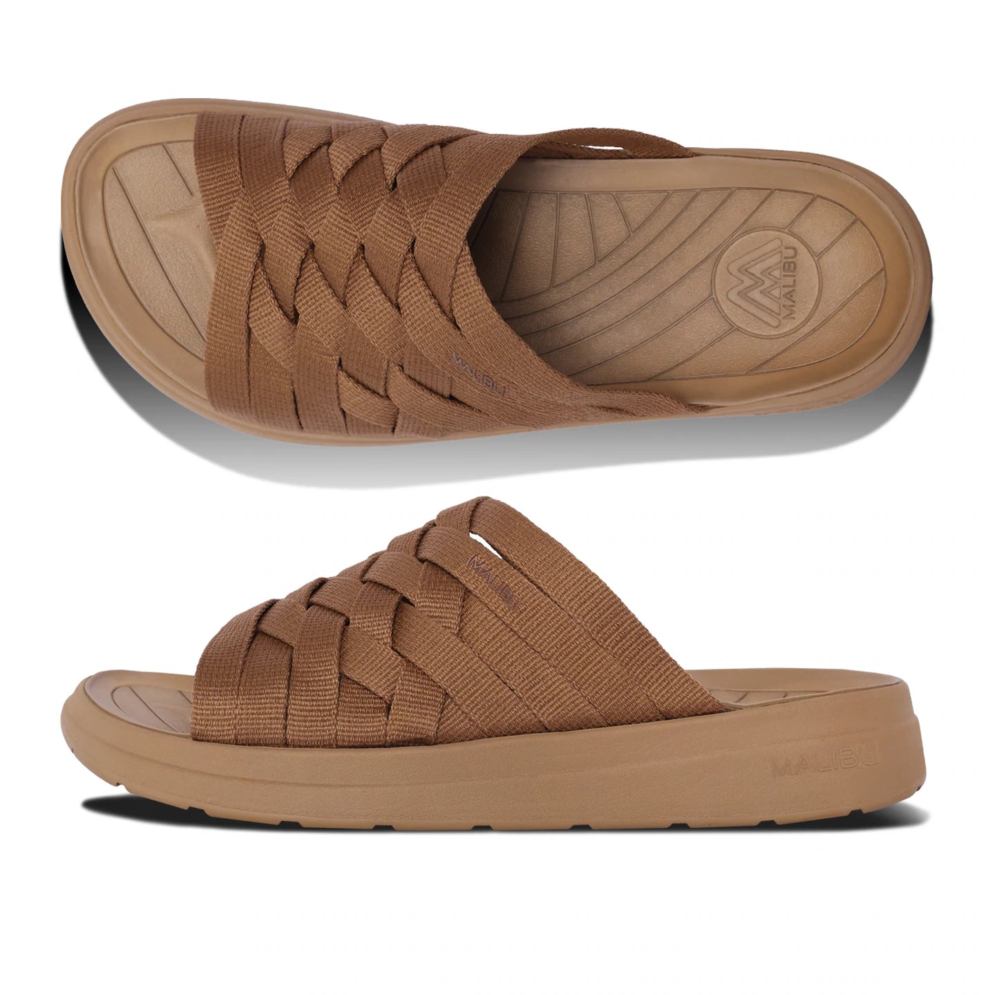 Malibu sandals. Latigo | Suede Vegan Leather | Rubber | Taupe/Tan – Malibu  main image 3