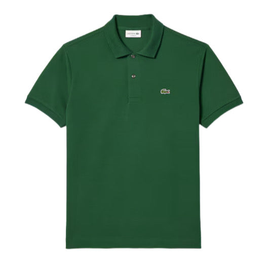 Lacoste - Short Sleeved Ribbed Collar Shirt (Pine Green)