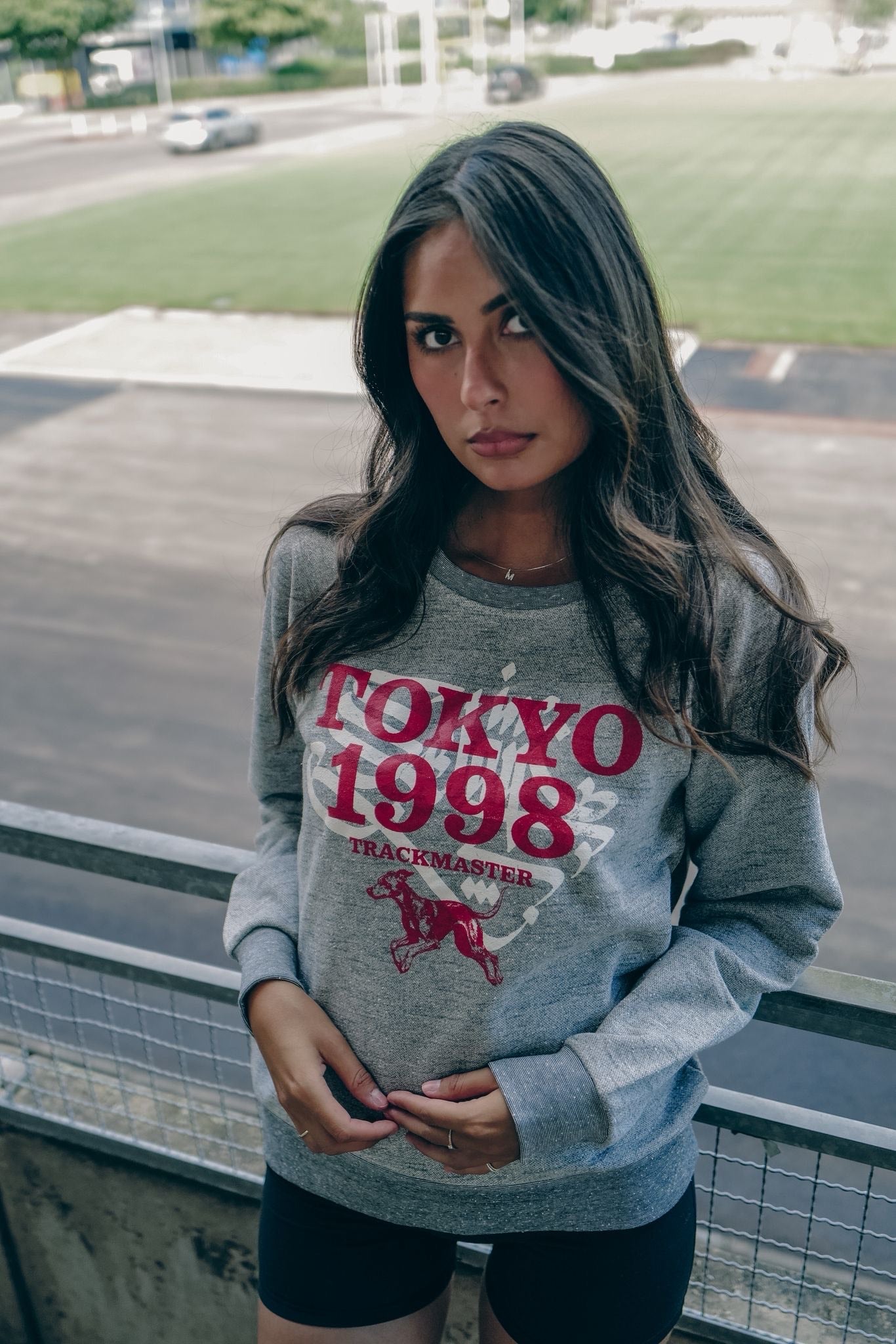 Selam Inc. x Trackmaster - Tokyo Sweatshirt (Grey Melange)