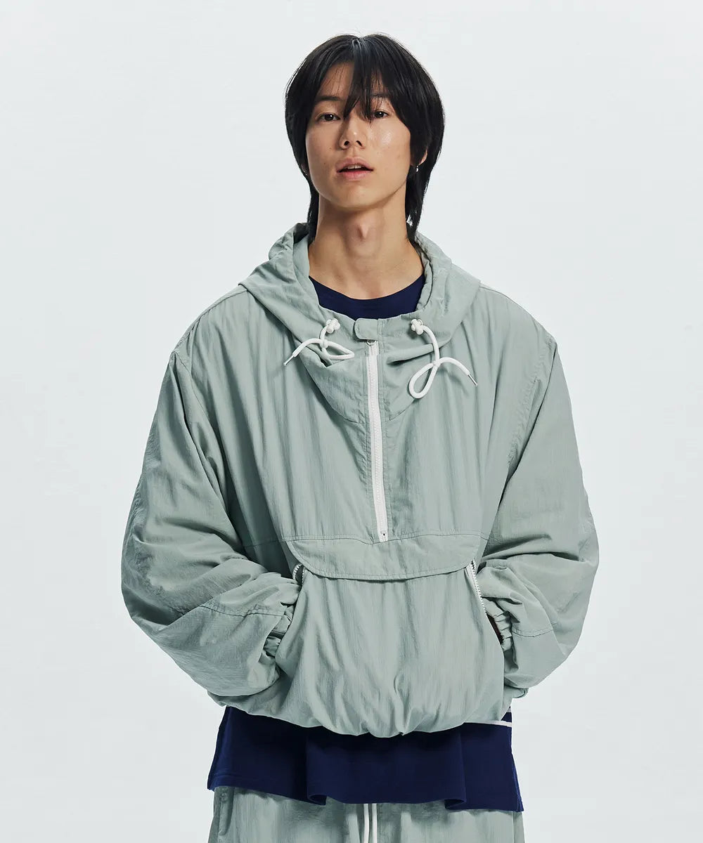 FrizmWORKS - Mondrian Light Anorak Parka (Peppermint)