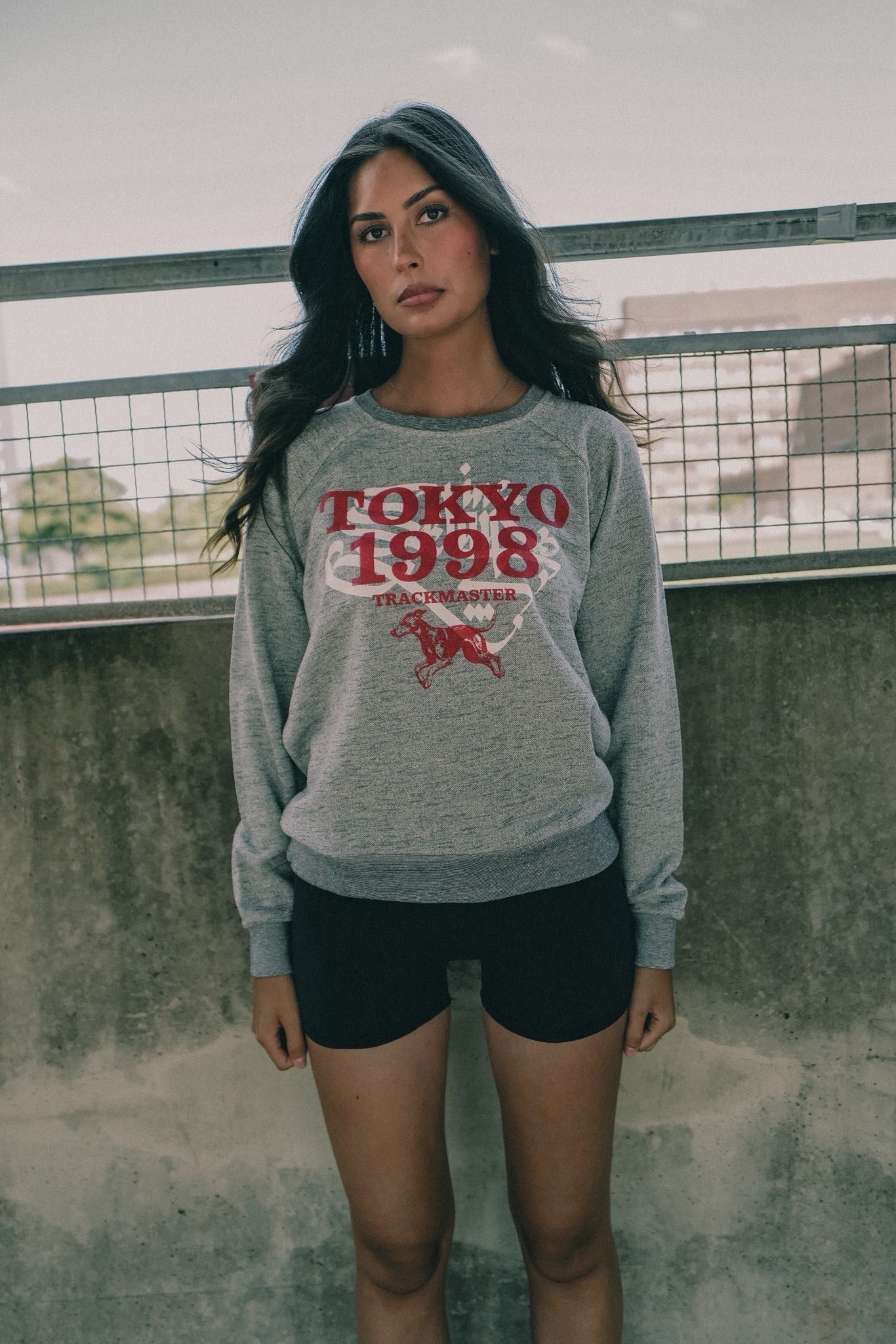 Selam Inc. x Trackmaster - Tokyo Sweatshirt (Grey Melange)