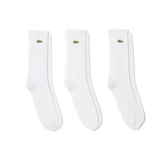 Lacoste - 3-Pack Sport Socks (White)