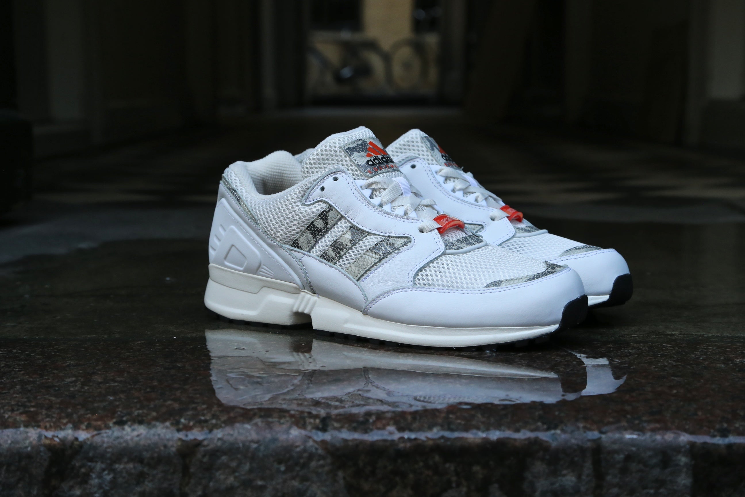 Adidas Equipment - Running Cushion 91 (Neo White/Chalk White & Collegiate Orange)