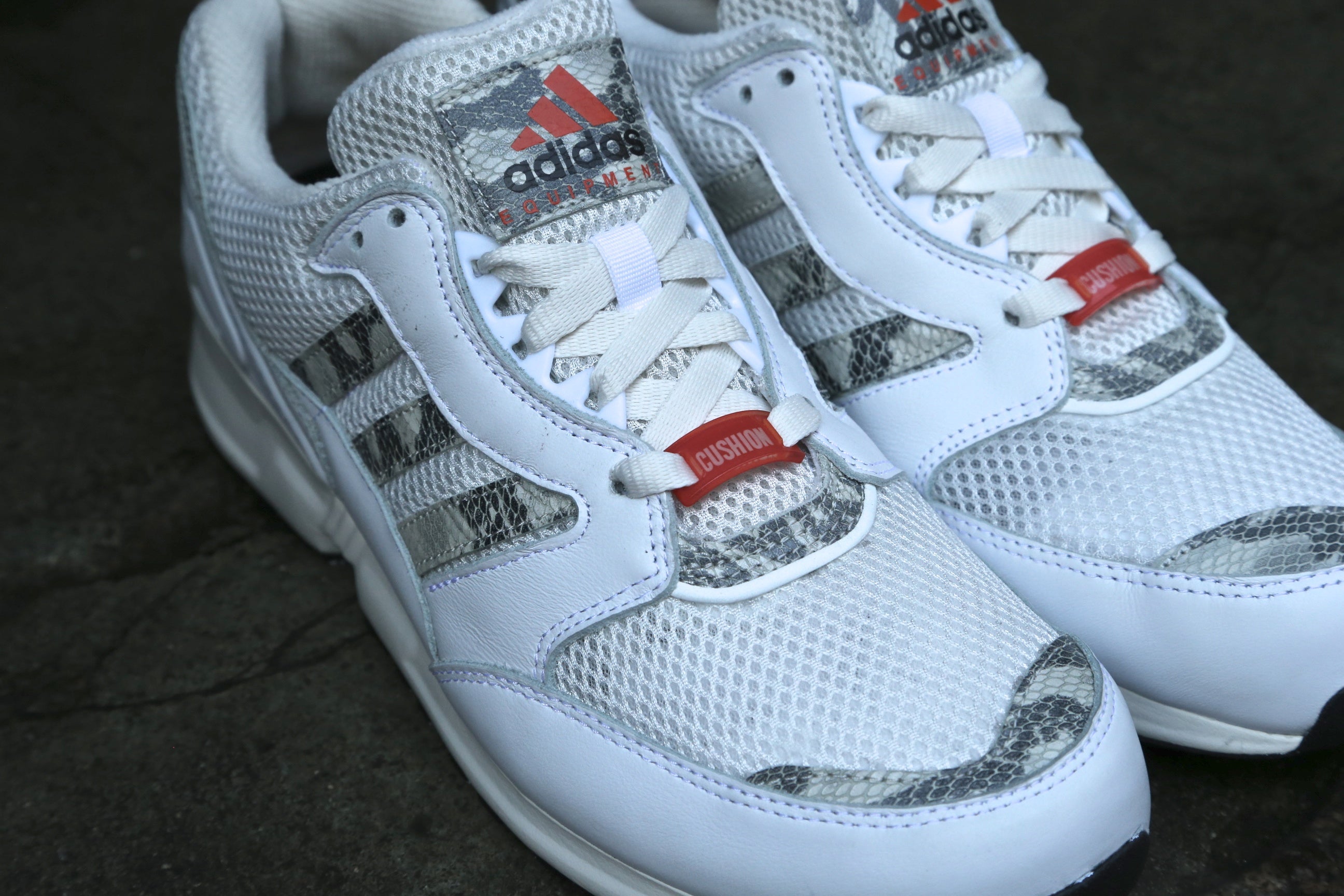 Adidas Equipment - Running Cushion 91 (Neo White/Chalk White & Collegiate Orange)