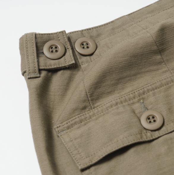 FrizmWORKS - Back Satin Fatigue Pants (Khaki Beige)