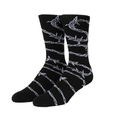 HUF - Barbed Wire Crew Sock (Black)