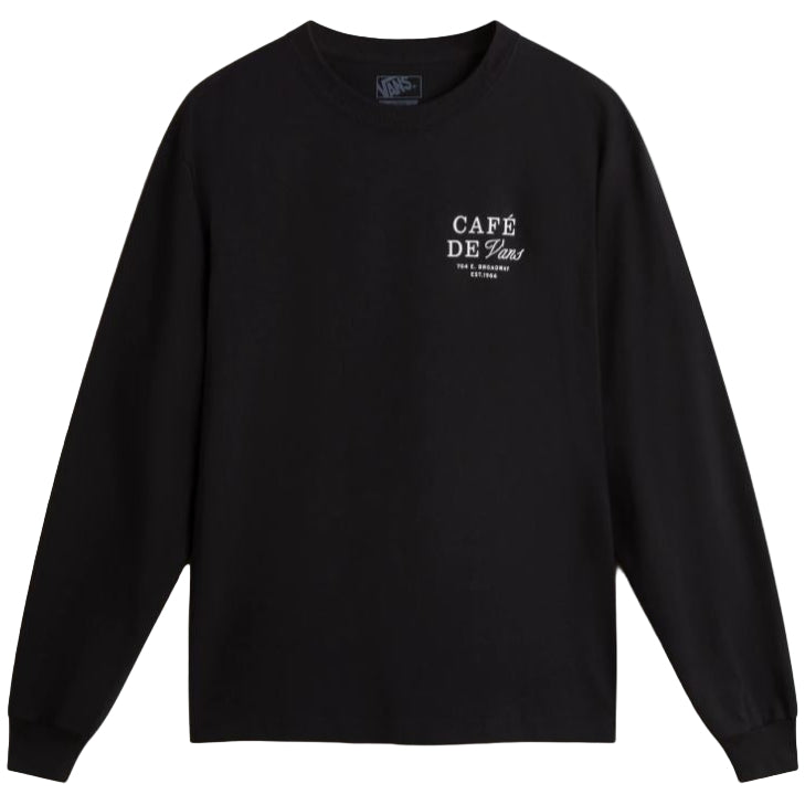 Vans - Café Vans Long Sleeve T-Shirt (Black)