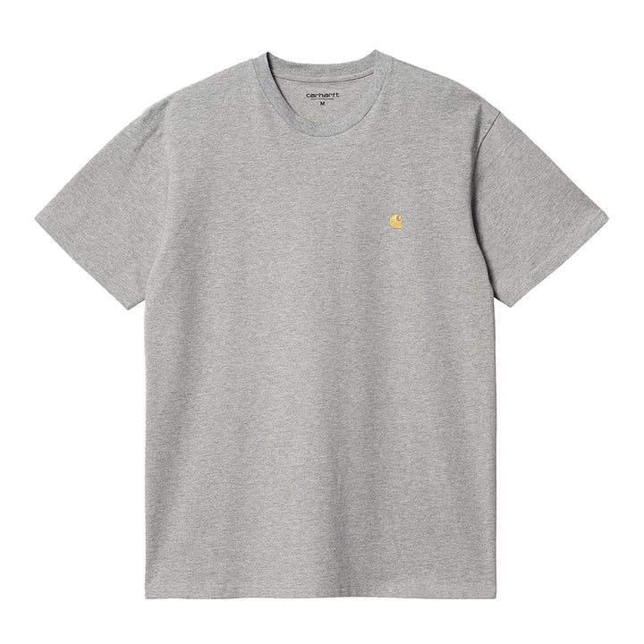 Carhartt WIP - S/S Chase T-Shirt (Grey Heather/Gold)