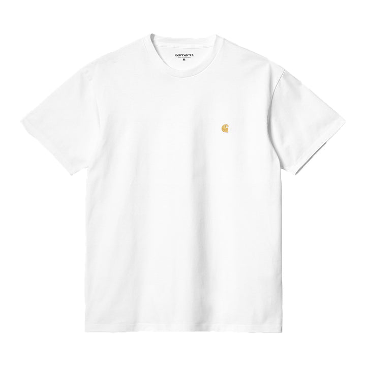 Carhartt WIP - S/S Chase T-Shirt (White/Gold)