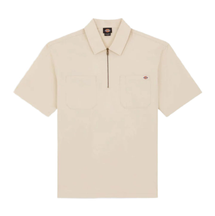Dickies - Ranch 1/4 Zip Short Sleeve Shirt (Whitecap Grey)