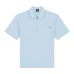 Dickies - Ranch 1/4 Zip Short Sleeve Shirt (Light Blue)