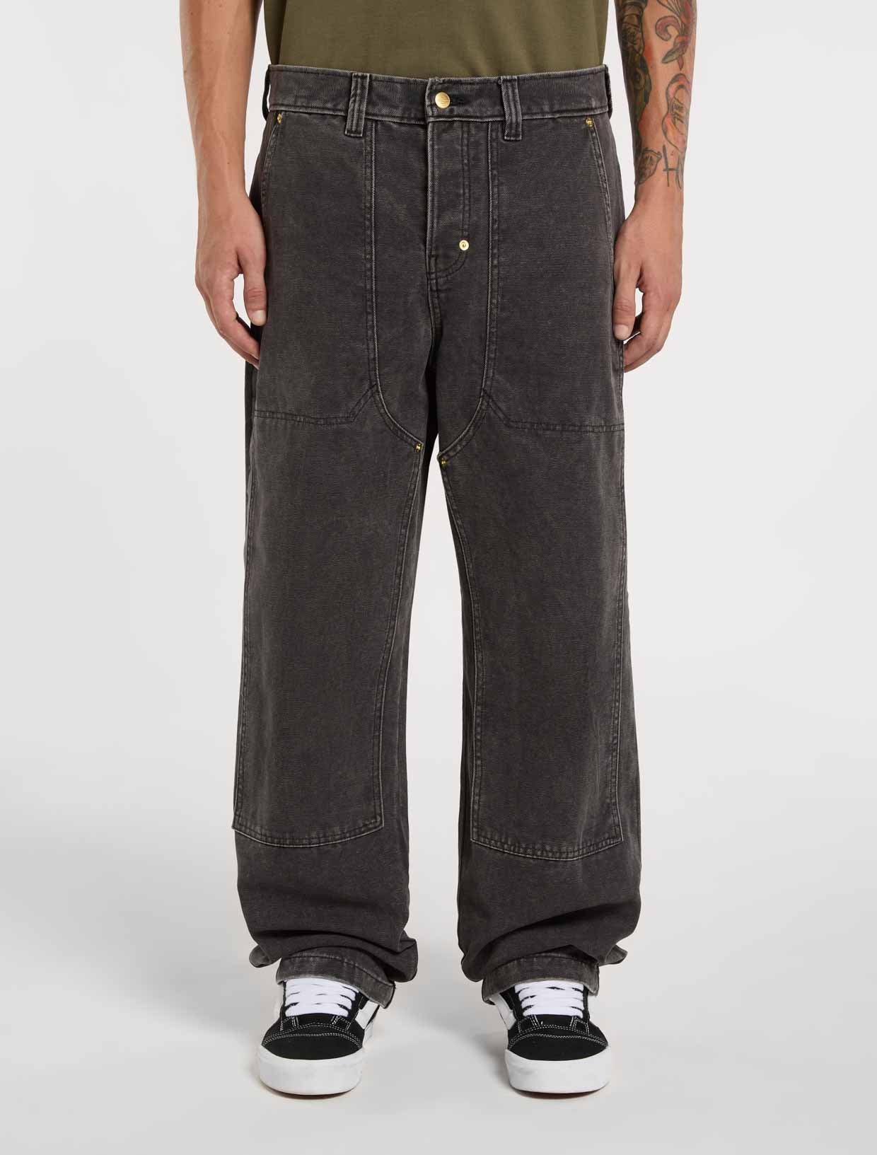 Dickies - Trucker Double Knee Wide Pants (Black)