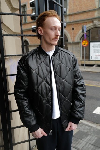 nike quilted bomber jacket