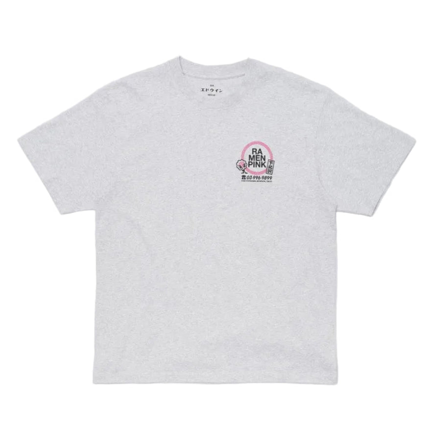Edwin - Ramen Pink T-shirt (Grey)