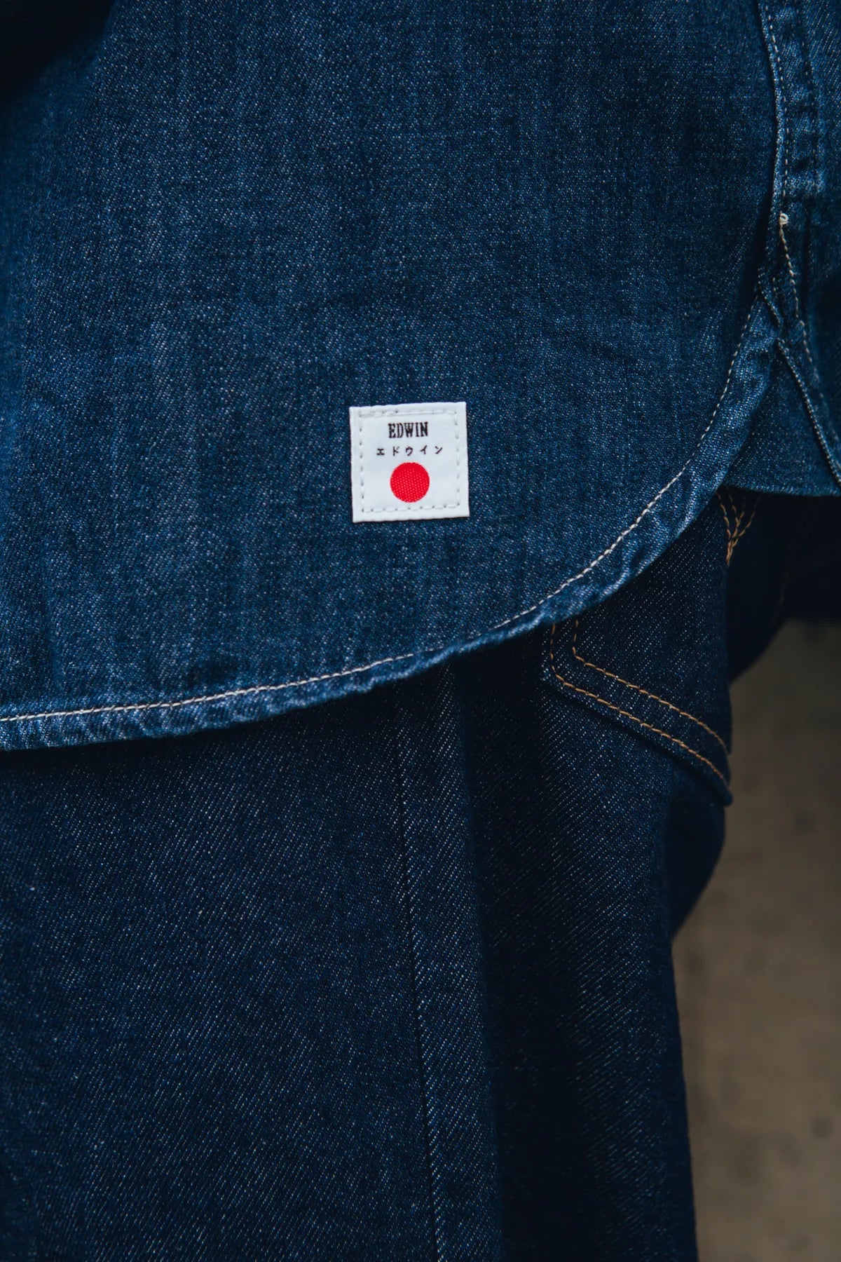 Edwin - Work Shirt Ls-Blue (Dark Used Blue)