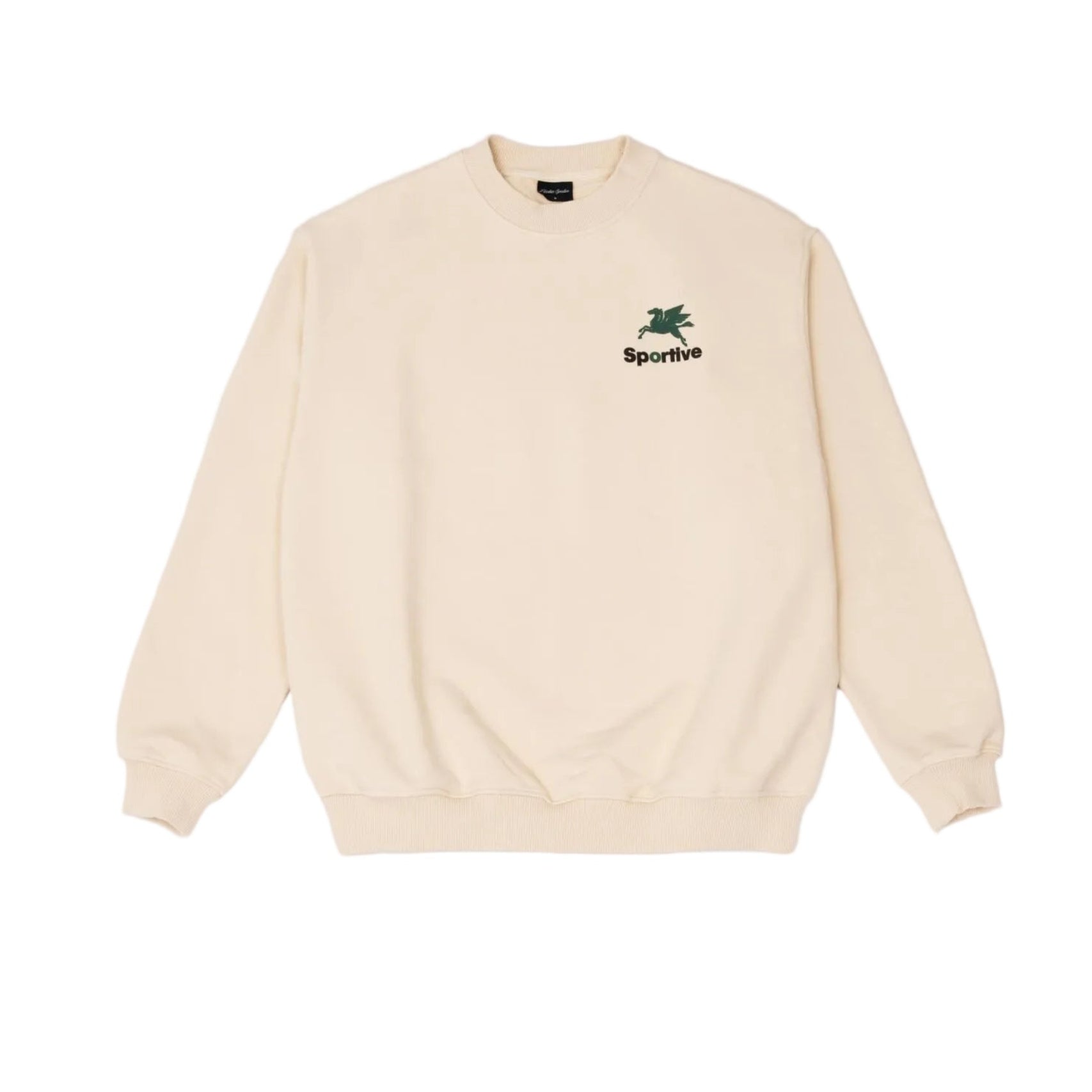 Goodies Sportive - 550GMS Premium Hummus Crewneck Puff Print (Ecru)