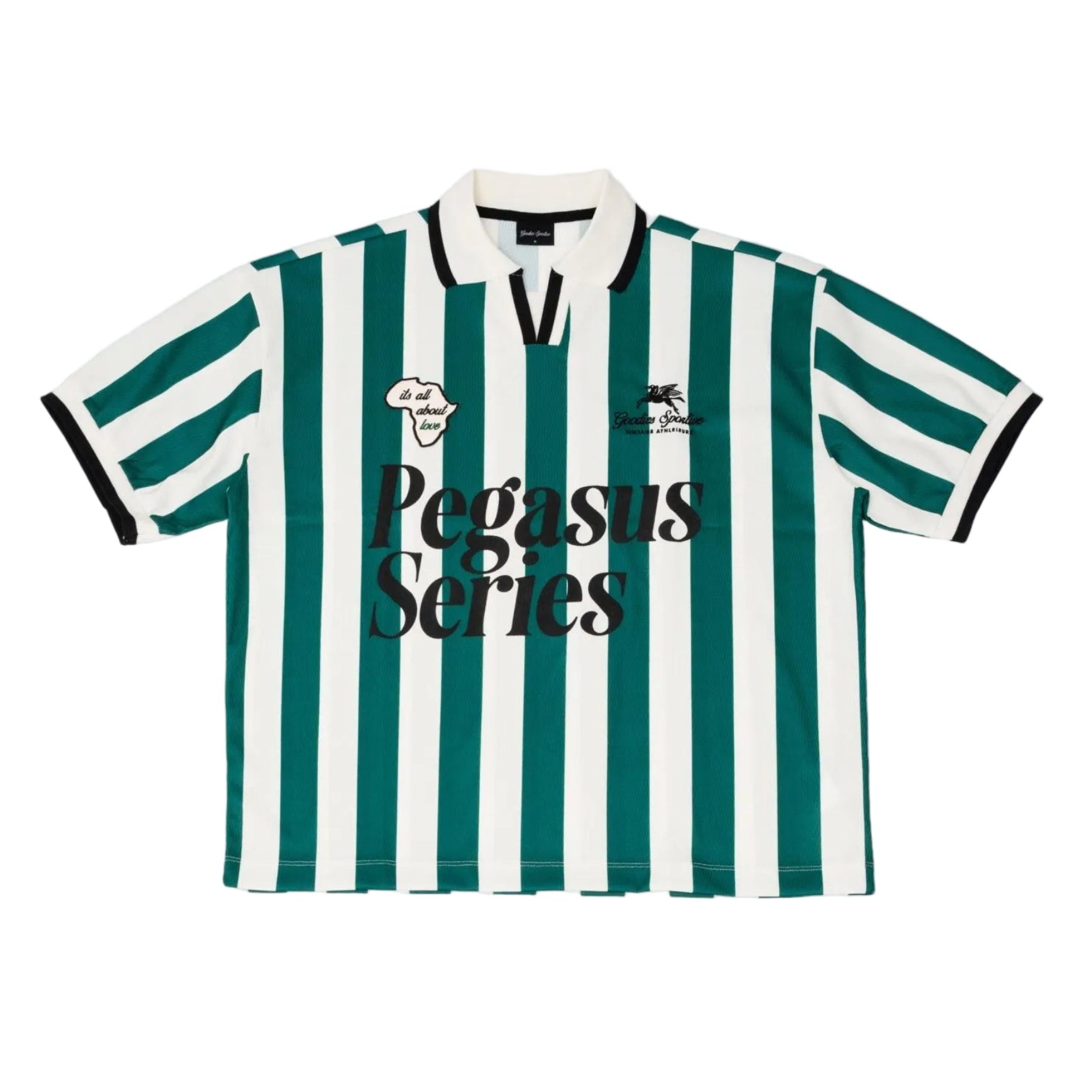 Goodies Sportive - About Love Football Tee (Green/Ecru)
