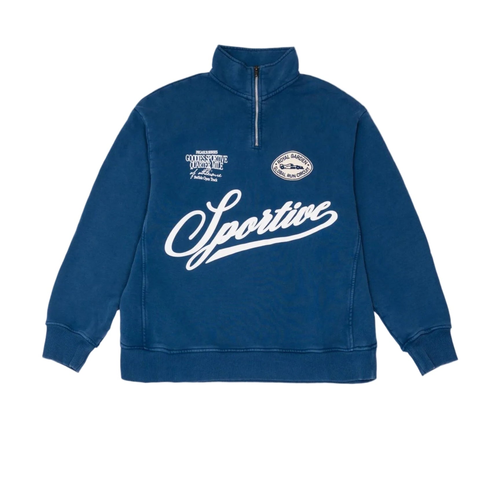Goodies Sportive - Royal Garden Halfzipper (Blue Fadeout)