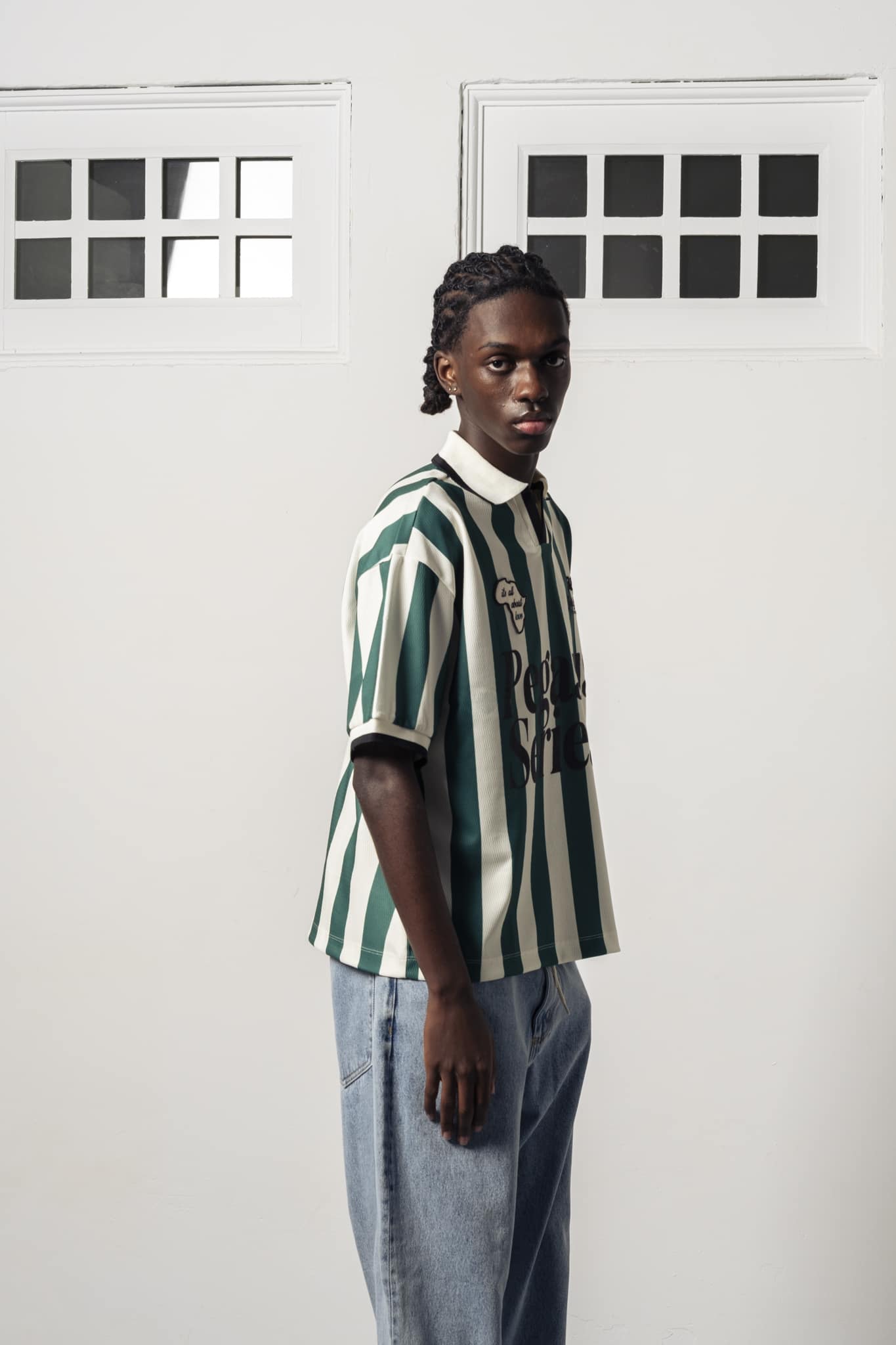 Goodies Sportive - About Love Football Tee (Green/Ecru)