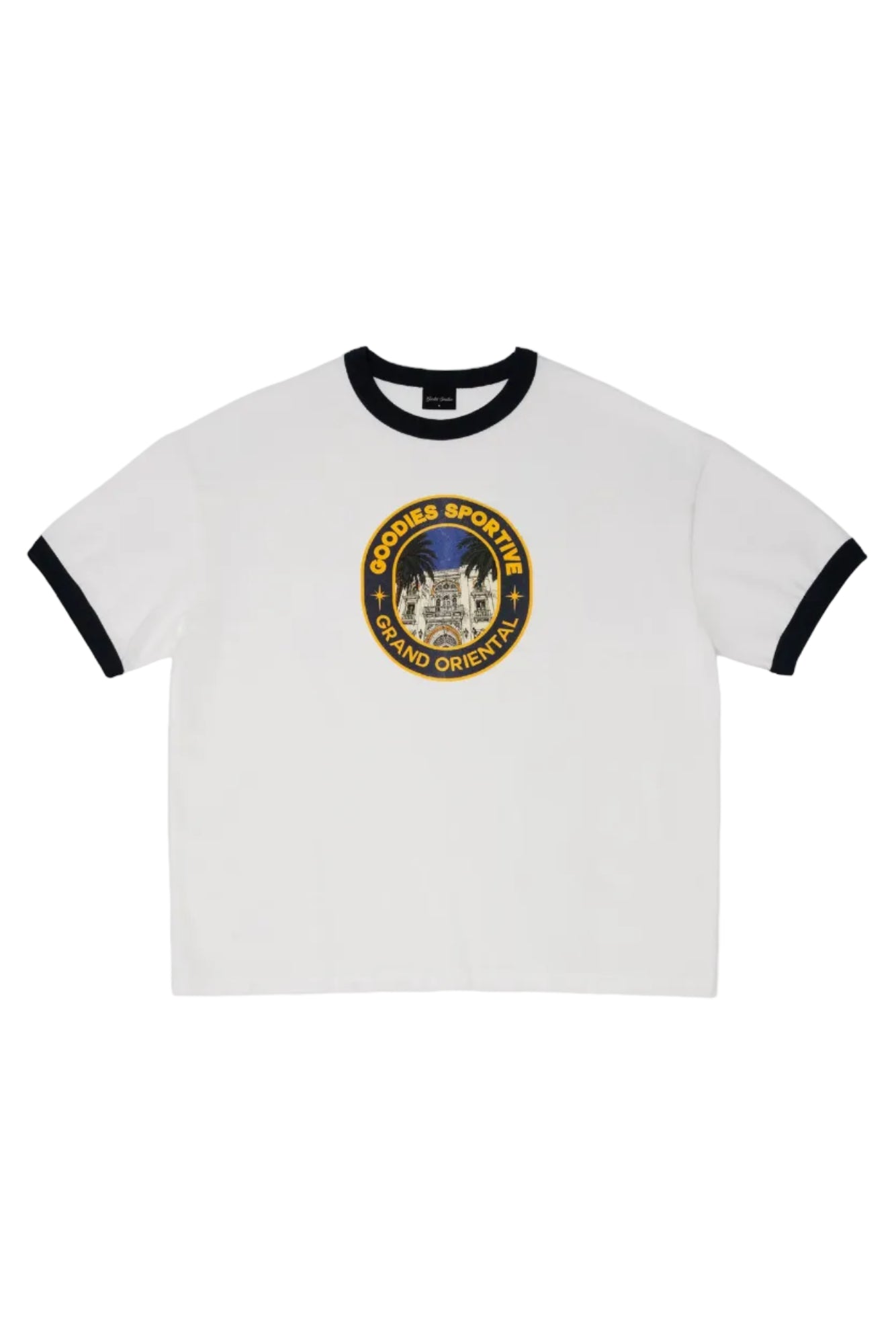 Goodies Sportive - Grand Oriental Ringer Tee (White/Navy)