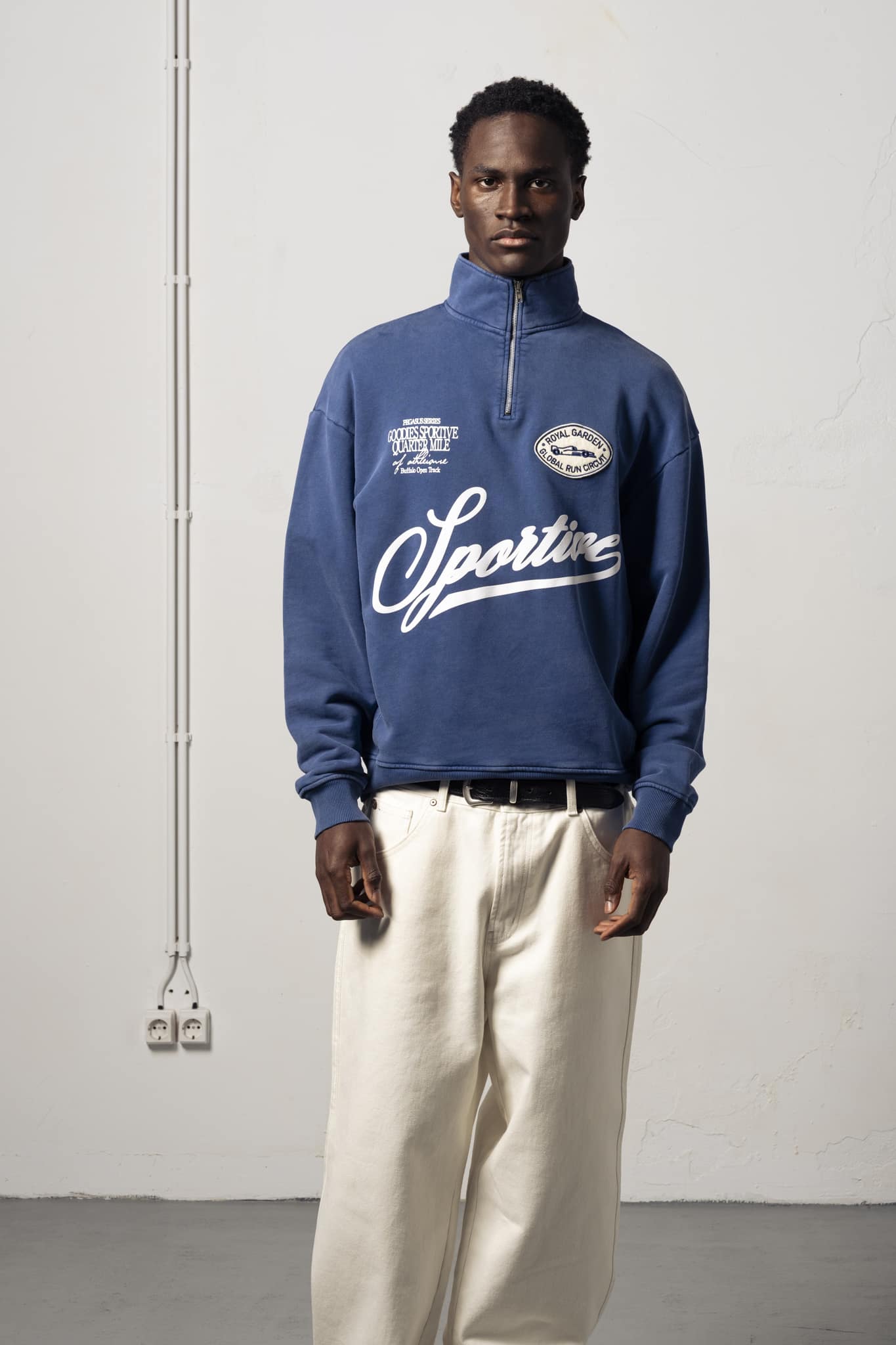 Goodies Sportive - Royal Garden Halfzipper (Blue Fadeout)