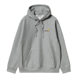 Carhartt WIP - Hooded American Script Sweat (Grey Heather)