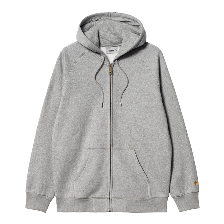 Carhartt WIP - Hooded Chase Jacket (Grey Heather/Gold)