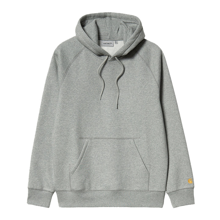 Carhartt WIP - Hooded Chase Sweatshirt (Grey Heather/Gold)