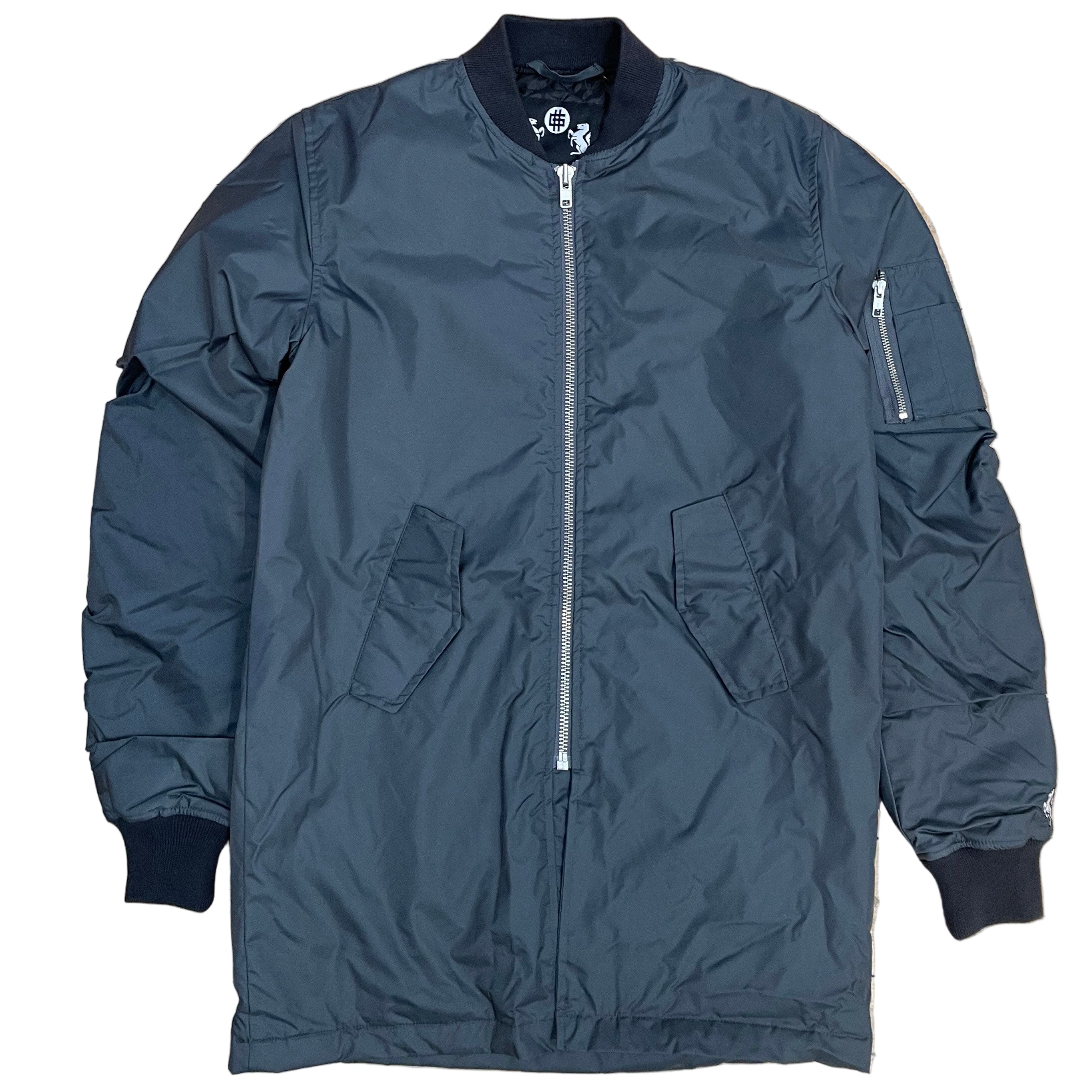 STASP WORKS - Long Bomber Jacket (Charcoal)