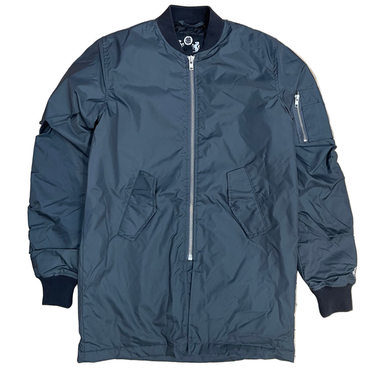 STASP WORKS - Long Bomber Jacket (Charcoal)