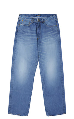 Japan Blue Jeans - 12.5oz Africa Cotton Loose Selvedge Jeans (Mid Indigo)