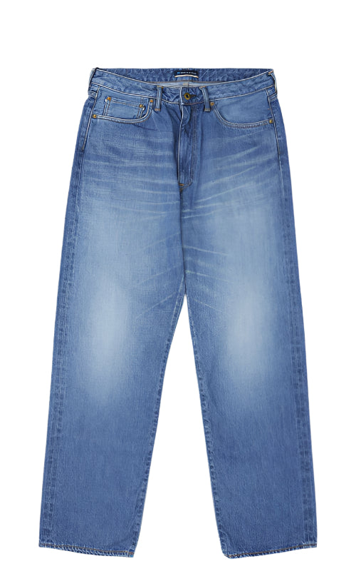 Japan Blue Jeans - 12.5oz Africa Cotton Loose Selvedge Jeans (Mid Indigo)