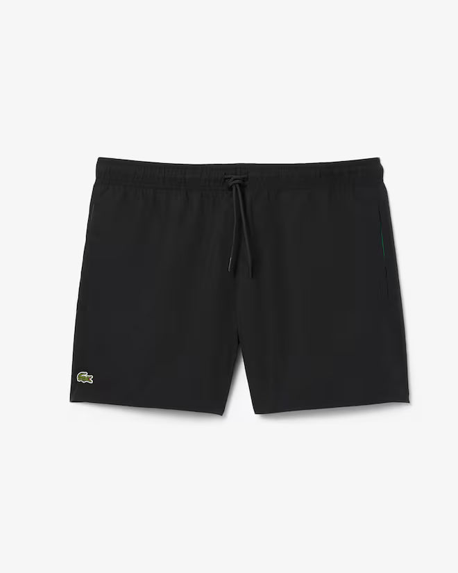 Lacoste - Quick-Dry Swim Trunks (Green/Black)
