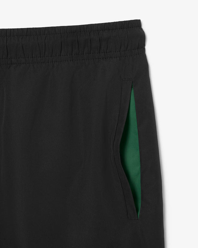 Lacoste - Quick-Dry Swim Trunks (Green/Black)