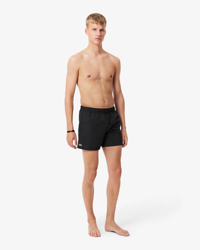 Lacoste - Quick-Dry Swim Trunks (Green/Black)