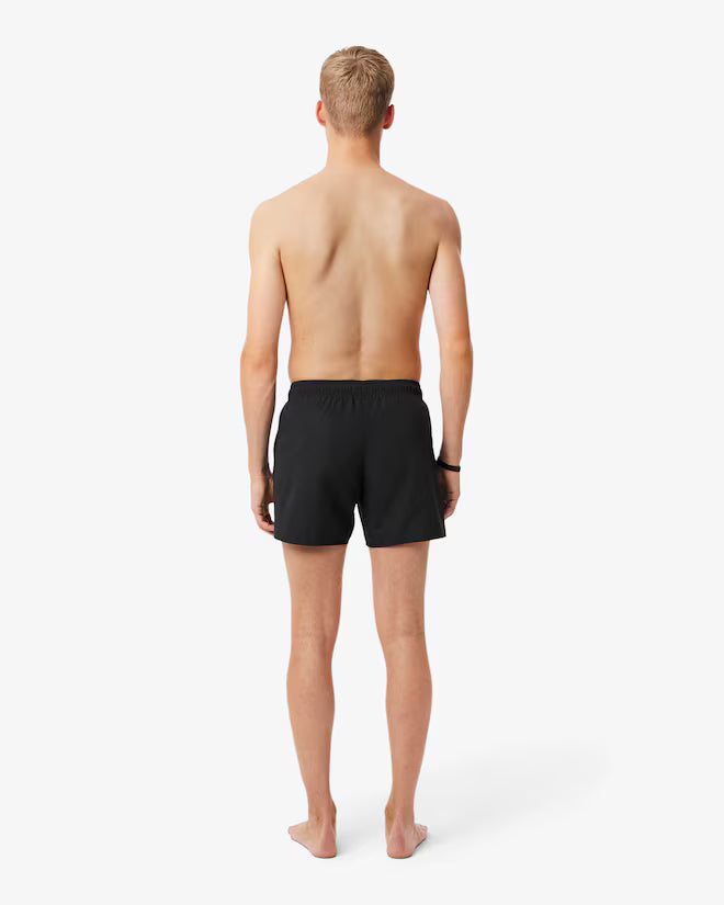 Lacoste - Quick-Dry Swim Trunks (Green/Black)