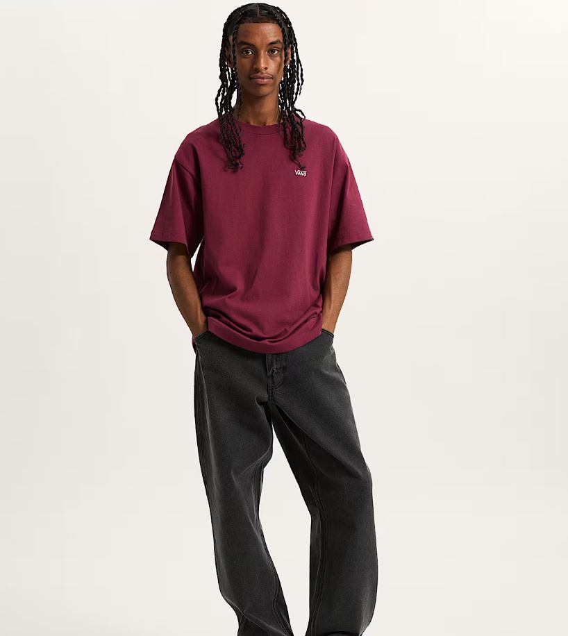 Vans - Left Chest II Logo T-Shirt (Burgundy)