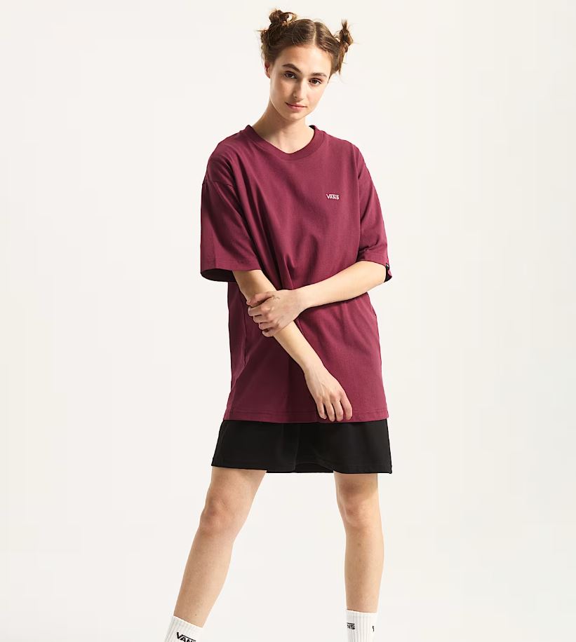 Vans - Left Chest II Logo T-Shirt (Burgundy)