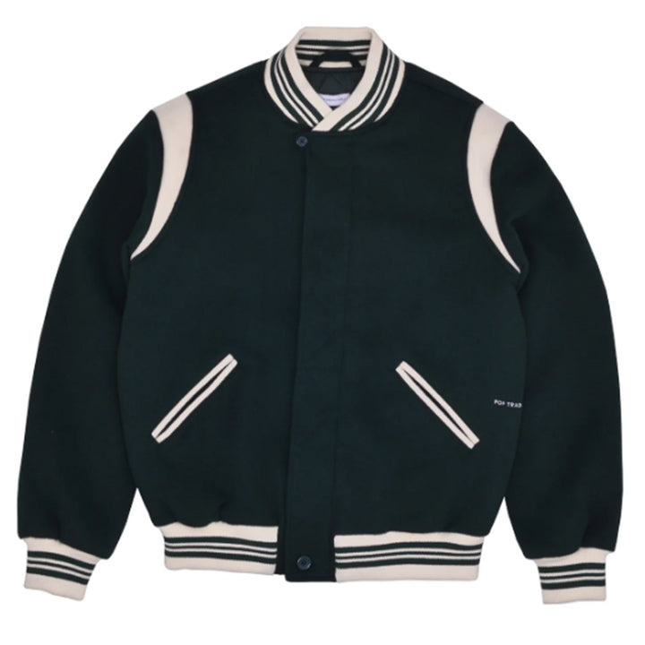 Pop Trading Company - Parra Varsity Jacket (Pine Green)