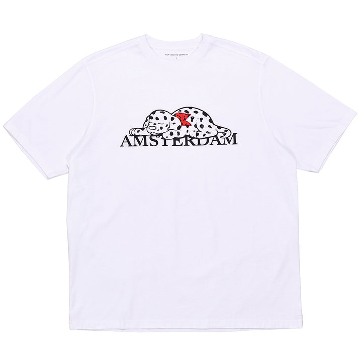 Pop Trading Company - Pup Amsterdam T-Shirt (White)
