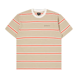 Edwin - Quarter T-Shirt (Beige/Red & White)