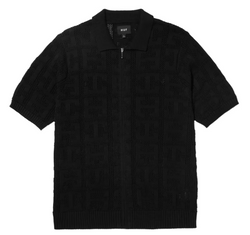 HUF - Monogram Jacquard Zip Shirt (Black)