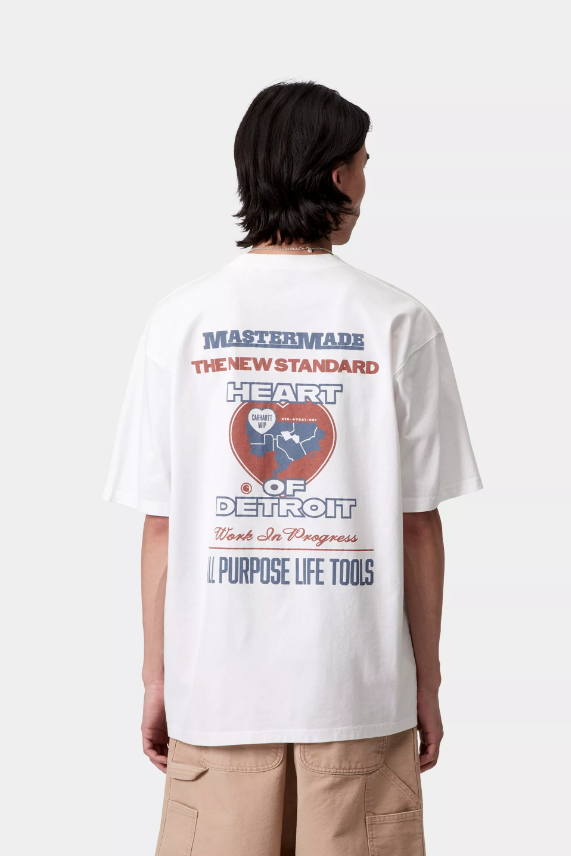 Carhartt WIP - S/S Arcan T-Shirt (White, Heavy Stone Wash)