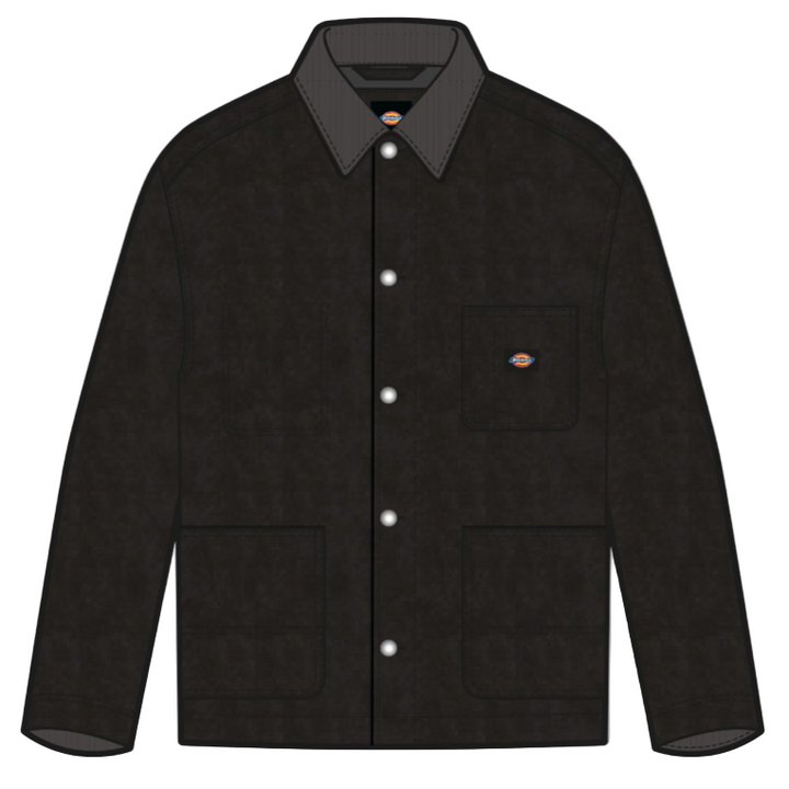 Dickies - Lined Chore Canvas Jacket (Black)