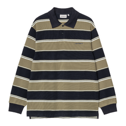Carhartt WIP - L/S Malone Rugby Shirt (Malone Stripe/Brass)
