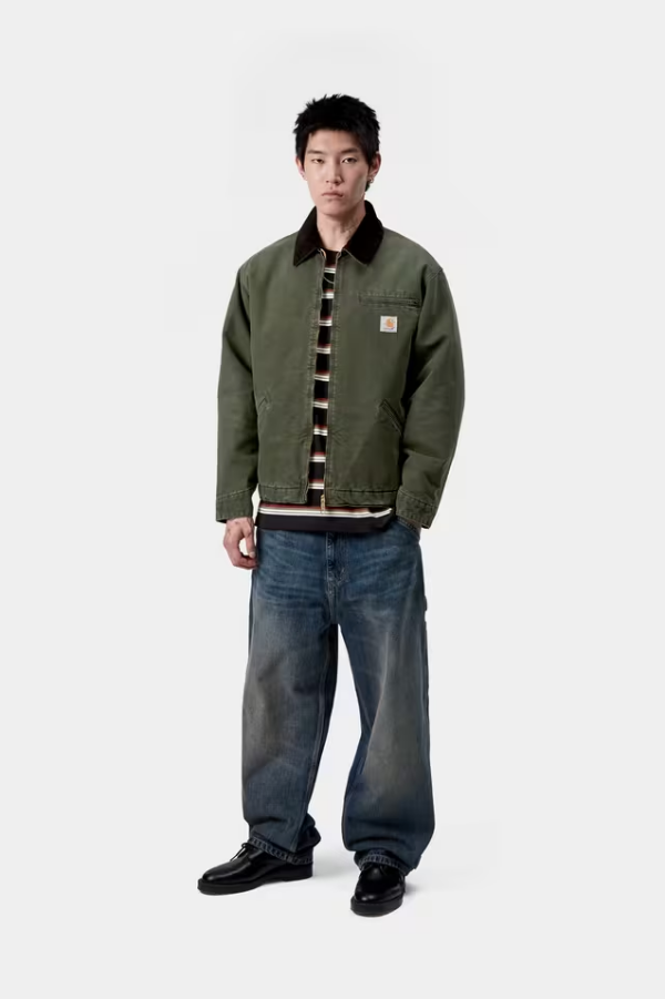 Carhartt WIP - OG Detroit Jacket (Olive/Black, Stone Canvas)