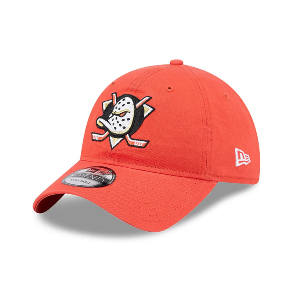 New Era - Anaheim Ducks NHL Official Team Colours Orange 9TWENTY Adjustable Cap (Orange)